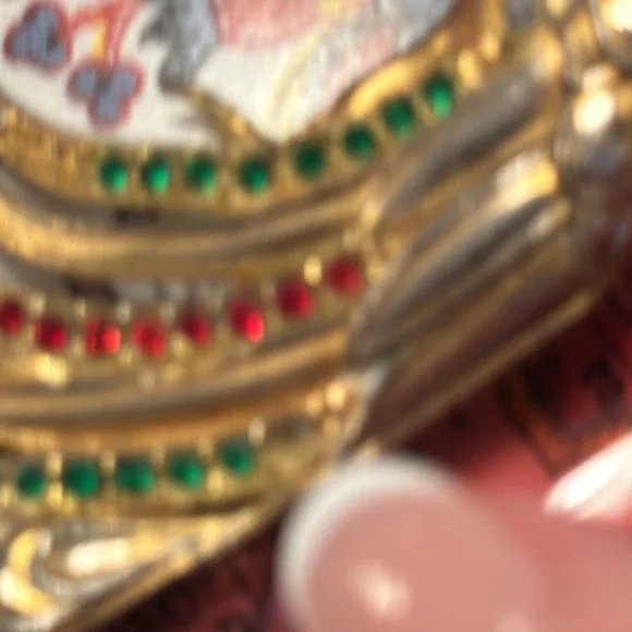 Vintage 30’s Bird of Paradise pot metal w/vermeil/rhinestones brooch 5 3/8” - Picture 12 of 14